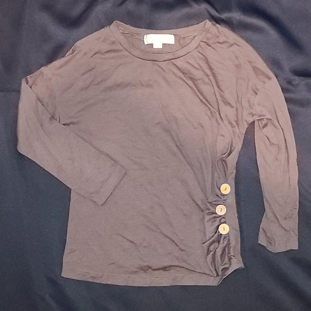 Girls Blue Long Sleeve Shirt